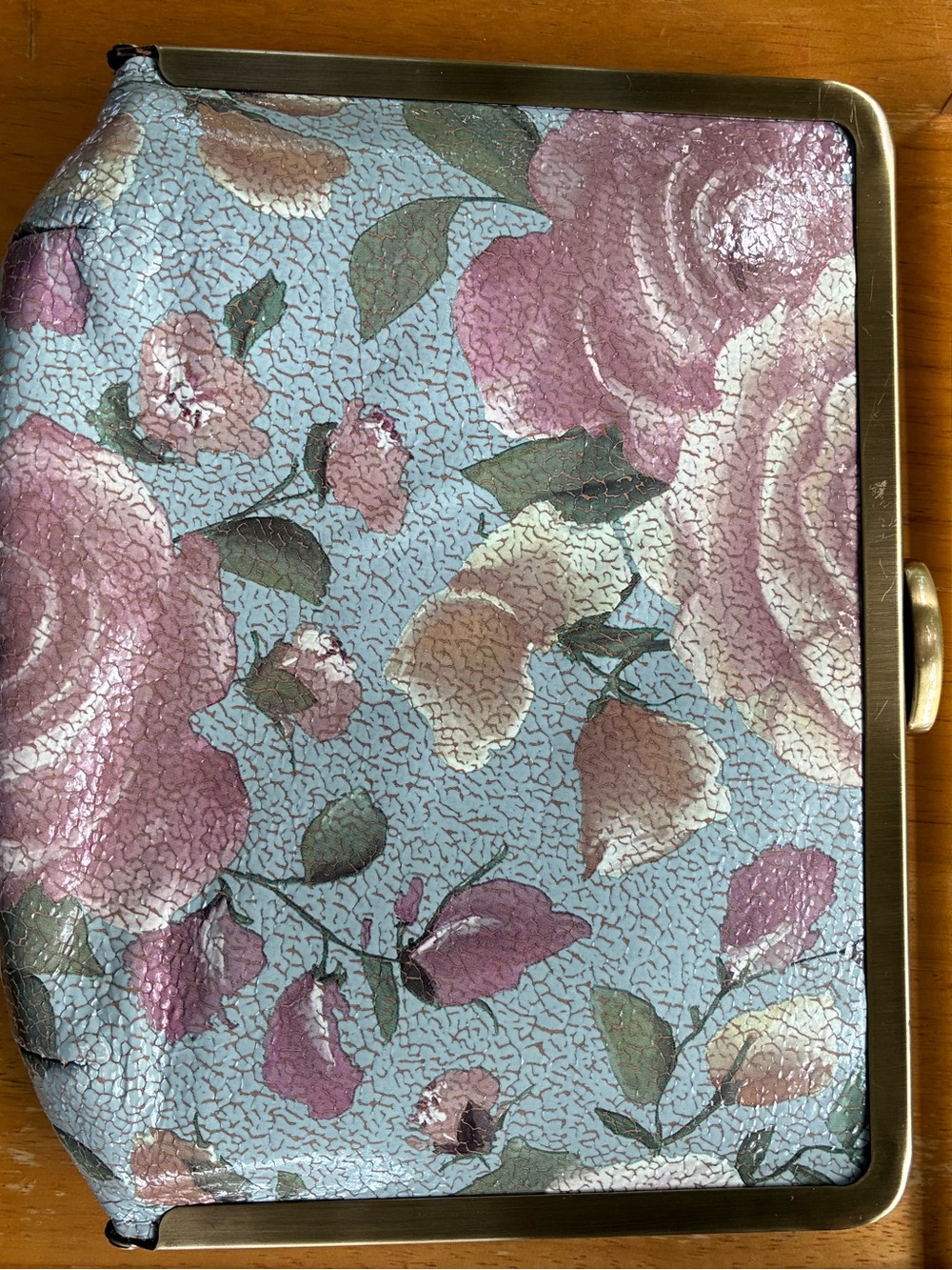Patricia Nash Crackled Rose Garden Chain-Handle Clutch - Picture 12 of 16